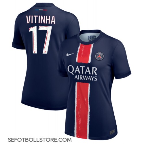 Paris Saint-Germain Vitinha #17 Replika Hemmatröja Dam 2024-25 Kortärmad